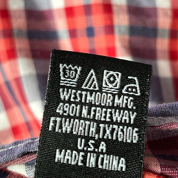 Panhandle Tuf Cooper Performance Western Shirt Mens XXL Long Sleeve Button-Down - Picture 6 of 9